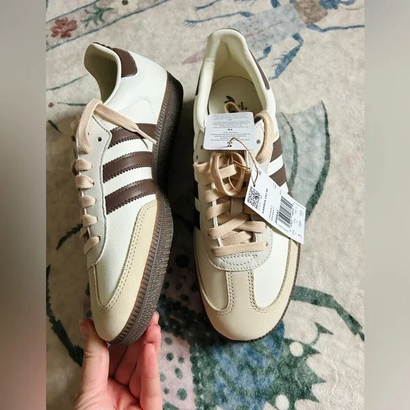 Adidas Samba OG Women’s - Off White Earth Strata Gum - Picture 4 of 5